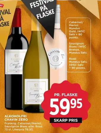 MENY Alkoholfri chavin zero tilbud