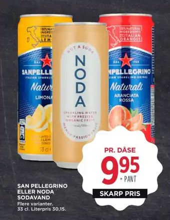 San pellegrino eller noda sodavand