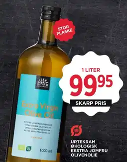 MENY Urtekram økologisk ekstra jomfru olivenolie tilbud