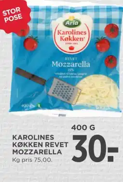 MENY Karolines køkken revet mozzarella tilbud