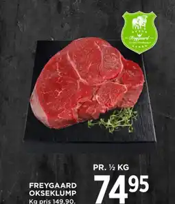 MENY Freygaard okseklump tilbud