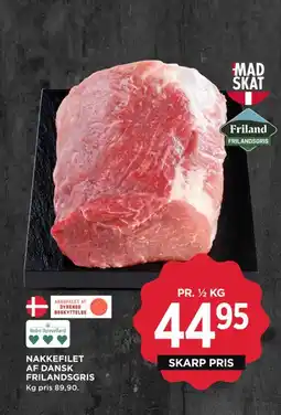 MENY Nakkefilet af dansk frilandsgris tilbud