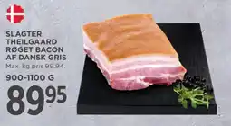 MENY Slagter theilgaard røget bacon af dansk gris tilbud