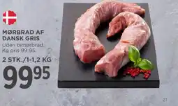 MENY Mørbrad af dansk gris tilbud