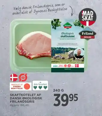 MENY Skaftkotelet af dansk økologisk frilandsgris tilbud