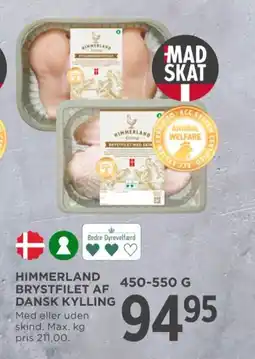 MENY Himmerland brystfilet af dansk kylling tilbud