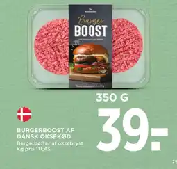 MENY Burgerboost af dansk oksekød tilbud