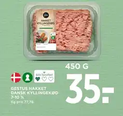 MENY Gestus hakket dansk kyllingekød 7-10% tilbud