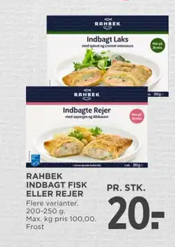 MENY Rahbek indbagt fisk eller rejer tilbud