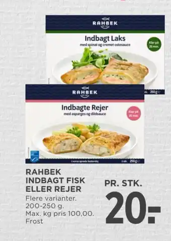 MENY Rahbek indbagt fisk eller rejer tilbud