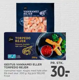 MENY Gestus vannamei eller torpedo rejer tilbud