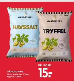 MENY Gårdschips tilbud