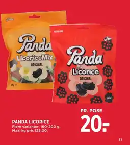 MENY Panda licorice tilbud