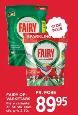 MENY Fairy op- vasketabs tilbud