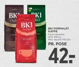MENY Bki formalet kaffe tilbud