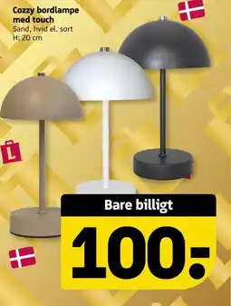 Løvbjerg Cozzy bordlampe med touch tilbud