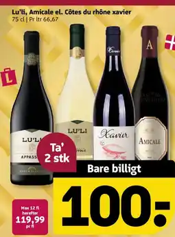 Løvbjerg Lu'li, Amicale el. Côtes du rhône xavier tilbud