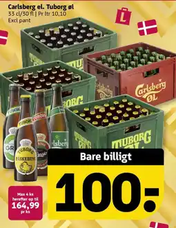 Løvbjerg Carlsberg el. Tuborg øl tilbud