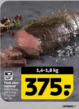 Løvbjerg Fersk okse- mørbrad tilbud