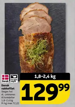 Løvbjerg Dansk nakkefilet Steges hel tilbud
