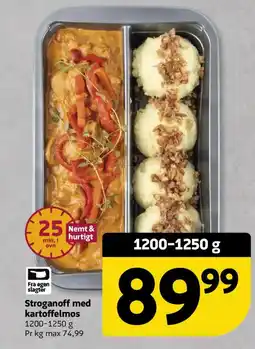 Løvbjerg Stroganoff med kartoffelmos tilbud