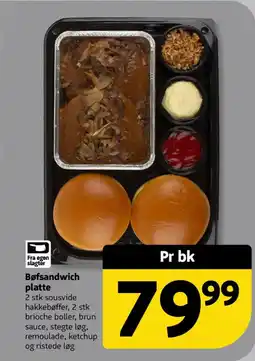 Løvbjerg Bøfsandwich platte tilbud