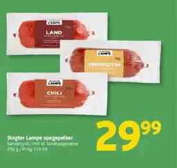 Løvbjerg Slagter Lampe spegepølser tilbud
