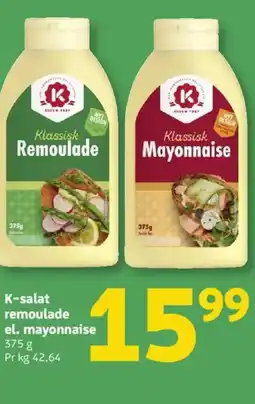 Løvbjerg K-salat remoulade el. mayonnaise tilbud