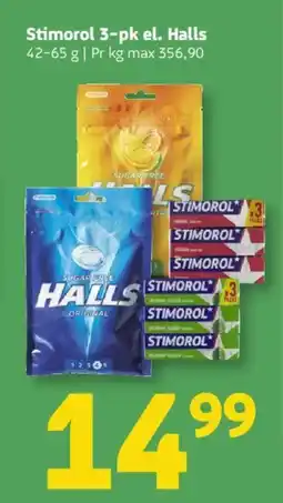 Løvbjerg Stimorol 3-pk el. Halls tilbud
