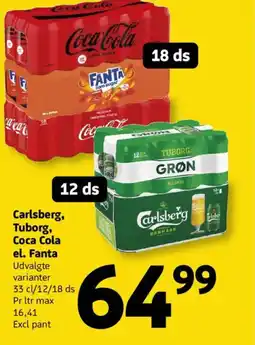 Løvbjerg Carlsberg, Tuborg, Coca Cola el. Fanta tilbud