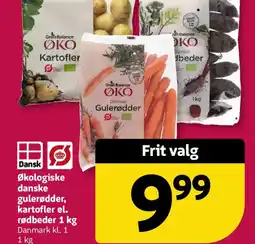 Løvbjerg Dansk Økologiske danske gulerødder, kartofler el. rødbeder tilbud