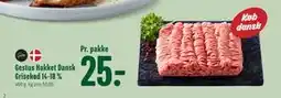 Min Købmand Gestus Hakket Dansk Grisekød 14-18 % tilbud