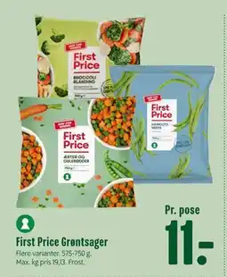 Min Købmand First Price Grøntsager tilbud