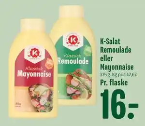 Min Købmand K-Salat Remoulade eller Mayonnaise tilbud