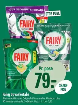 Min Købmand Fairy Opvasketabs tilbud
