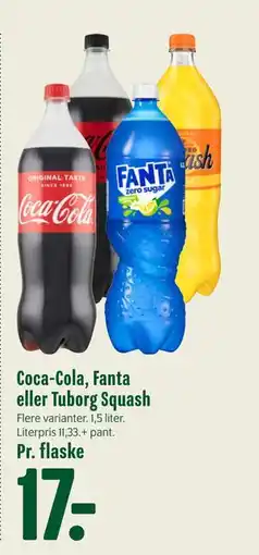 Min Købmand Coca-Cola, Fanta eller Tuborg Squash tilbud