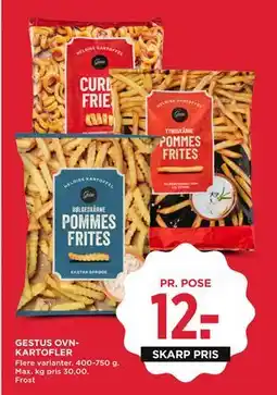 MENY GESTUS OVNKARTOFLER tilbud