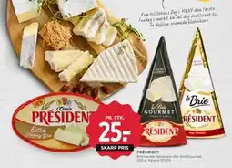 MENY PRÉSIDENT tilbud