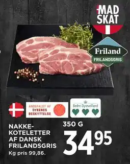 MENY NAKKEKOTELETTER AF DANSK FRILANDSGRIS tilbud