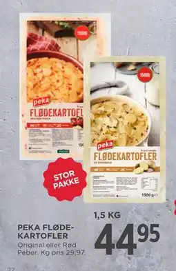 MENY PEKA FLØDEKARTOFLER tilbud