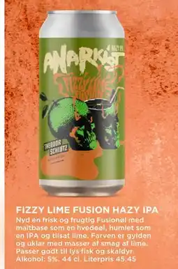 MENY FIZZY LIME FUSION HAZY IPA tilbud