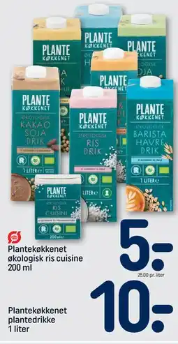 REMA 1000 Plantekøkkenet plantedrikke 1 liter tilbud