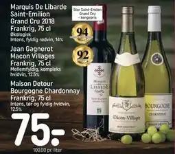 REMA 1000 Marquis De Libarde Saint-Emilion Grand Cru 2018 Frankrig, 75 cl tilbud