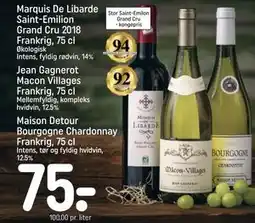 REMA 1000 Maison Detour Bourgogne Chardonnay Frankrig, 75 cl tilbud