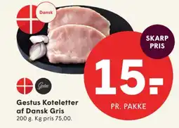 SPAR Gestus Koteletter af Dansk Gris tilbud