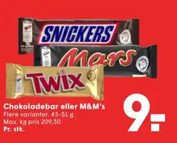 SPAR Chokoladebar eller M&M's tilbud