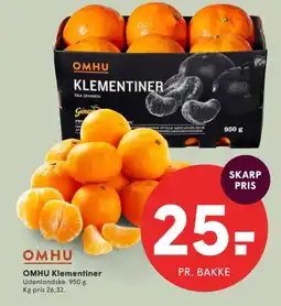 SPAR OMHU Klementiner tilbud