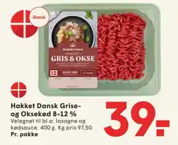 SPAR Hakket Dansk Grise- og Oksekød 8-12 % tilbud