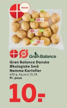 SPAR Grøn Balance Danske Økologiske Små Nemme Kartofler tilbud