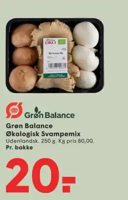 SPAR Grøn Balance Økologisk Svampemix tilbud